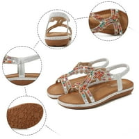 Sandale Žene Udobne cipele sa elastičnom kazom za gležnjeve Ležerne cipele za plažu Bohemian Fashion