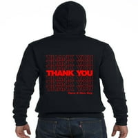 Muškarci hvala Trgovina Trgovine C C Black Fleece Hoodie Mala crna