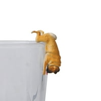 Lomubue Realistic Mini pug za pse Figurine viseći na čašicu Rim Diy bajke