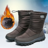 Čizme za snijeg za žene Vodootporne sniježne žene zimske plus baršunaste tople kratke pamučne cipele