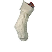 Božićne pletene čarape Dekor festival poklon torba Kamin Xmas Tree Viseći ukrasi Decor Božićna čarapa