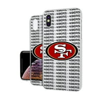 San Francisco 49ers iPhone Clear Text Backdrop Case