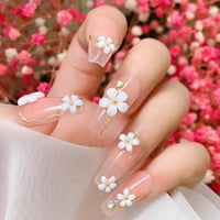 Flower Nail Rhinestone za akrilne nokte Umjetni materijal sa biserima Manikir DIY ukrasi za nokte za