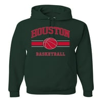 Divlji Bobby Grad Houston Hou Košarka Fantasy Fan Sports Unise Hoodie Duks, Šumska zelena, Medium