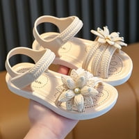 Djevojke Sandale Ljeto Mekano jedino klizanje Udobne modne princeze luk cipele bijele 3Y-3,5Y