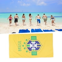 Nacionalna ručnik za plažu zastava, ručnik za plažu za pranje automobila za poklone za ventilacije Brazil