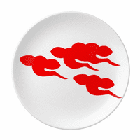 Simbol Nacionalna nada ploča Dekorativni porculanski salver za jelo za večeru