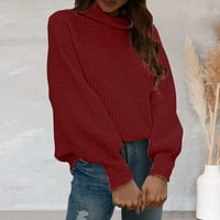 Žene Ležerne duge rukav džemper od laganog pulover Duks vrhunskog pulover s