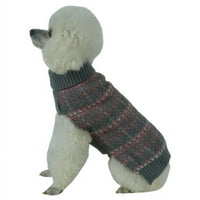 Vintage simfonijska statička modna pletena džemper za pse, mali