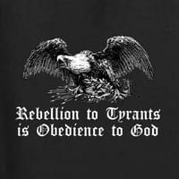 Divlji bobbby pobuna u tirans je poslušnost Bogu Americana American Pride majica dugih rukava, crna,