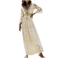 Ženska modna čipka tri četvrtina rukave večernje haljina za zabavu laganaTatat hot6sl4487531
