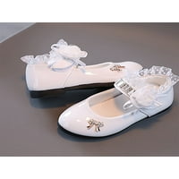 Zodanni djevojke Ležerne prilike Mary Jane Škola prozračne niske stane slatke lagane cvjetne kocke haljine cipele bijele 6,5c