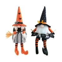 Halloween Witch Gnome Doll Dekorativna krpa Lutka Halloween Tema poklon