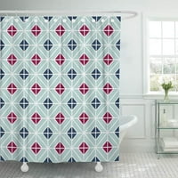 Azulejo Jednostavan podni uzorak sažetak geometrijske portugalske pločice Plava siva kupatilo za tuširanje