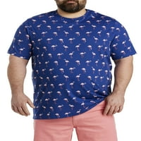 Harbour Bay by DXL muške majice za velike i visoke Flamingo bez džepa, plava, 4xltall