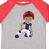 Inktastični afrički američki dečko, ragbi igrač, tim sportskih poklona Toddler Boy Girl majica