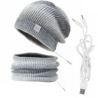Zunfeo zimski kape za žene na klirensu - bljesak, odabire nove dolaske udobne tople kapa Čvrsti šešir na prodaju siva jedna veličina