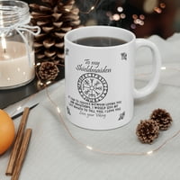 PorodicaLoveshop LLC do moje špice za kavu Shildmaiden, viking šalica za nju, obljetnicu, zaljubljeni božićni rođendan, oz, keramička krigla