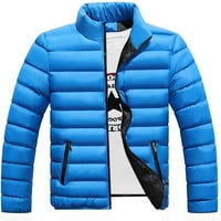 Bangyer Men Packable Puffer Down Potkrivanje COLLAR puna zip jakna Oplaća topli casual Vjetrootporni kaput