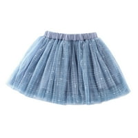 Djevojke Rainbow Tutu suknja Mini suknja Nasleđena suknja Boho haljina Djevojke Girls Cute Party Dance Vez Neto pređa Tulle Princess Haljina suknja Plave 3 godine