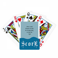 Qoutes poznati ljudi zacjeljujuću tugu Hark Heart Score Poker igračka karta Inde