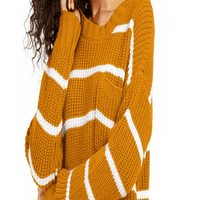 Hippie Rose Juniorski prugasti džemper žuti veličini x-mali