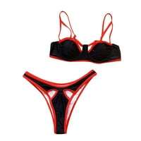 Hesxuno kupaći kostimi za žene bikini žene sa čvrstim čipki bikini set push up kupaći kupaći kostimi