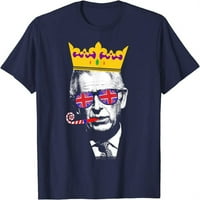 Party King, smiješna koronacija kralj Charles Union Jack & Crown majica