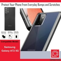 Capsule Case kompatibilan sa Galaxy A 5G [Slatka tanka tanka fit teška muškarci Žene Girly Dizajnirajte zaštitni crni telefonski telefon] za Samsung Galaxy A 5G svi nosači