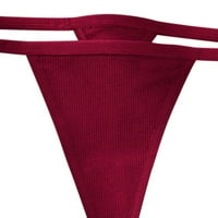 Upravljanje mjehurom donje rublje za žene gaćice za djevojke Thong Casual Tie Drop struk Crveni XL