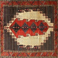 Ahgly Company u zatvorenom pravokutniku Tradicionalni šafran crveni perzijski prostirke, 5 '7'