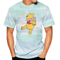 Majica Porodična odijela Winnie The Pooh Majice kratkih rukava Stilska kratki rukav Crew Crt Majica Mammy & Me, Tata i sin, Baby, Kolekcija za odmor Visokokvalitetni T majice, Odrasli-L