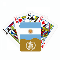 Argentina Nacionalna zastava Južna Amerika Zemlja Royal Flush Poker igračka karta