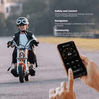 Gogo Cruiser Deluxe - motocikl smalt plave djeteta sa integracijom aplikacija