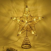 Božićna stabla stabla zvijezda osvijetljena zvijezda žice za božićnu drvcu, božićna staza stablo sa LED svjetlima