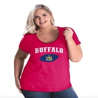 MMF - Ženska pulks pulks Curvy majica, do veličine - Buffalo