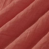 Ženski vrhovi bluza Dame Ležerne prilike, Ležerne prilike Solid Modni V-izrez Ljetna tunika Narančasta