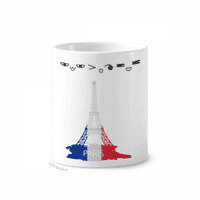 Eiffel Tower Paris France Outline četkica za zube Cartoon Lijep držač olovke