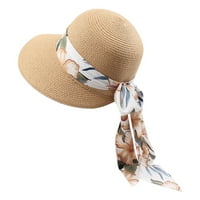 Žene sunčane slame šešica Ljetni šešir Sklopivi valjani disketni plažni kaps uv upf caps