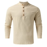 Muškarci Dnevna majica Dugi rukavi Hilpie Casual Beach T majice sa bluzom gumba