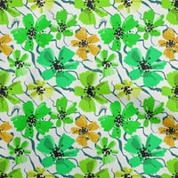 Onuone pamučni dres zelene tkanine cvjetni šivaći materijal za ispis tkanine sa dvorištem širom