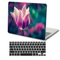 Kaishek Hard Shell pokrivač samo za Macbook Pro S A + crna poklopac tastature, ružičasta serija 0149