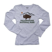 Nacionalni park Yellowstone - Bison 70s retro dizajn Ženska majica s dugim rukavima