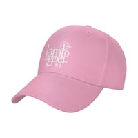 Muška i ženska pigment obojen Jedinstveni otisak sa janjetinom Boga logotipa podesiva traper šešir Pink