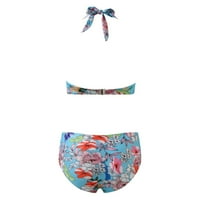 Ženske odjeće za plažu cvjetno tiskovina Bohemia bikini set Halter Strup kupaći kostim Putovanje kupaći