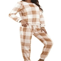 Grianlook dame noćna odjeća PLAIRANA SLEEPEWER PJS Loungeward Women Casual Pajamas setovi Baggy Elastic
