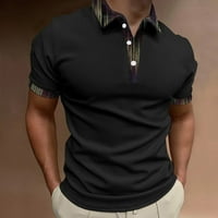 Vedolay muške majice za Muns Quarter Zip Business Casurts Majice kratki rukav Golf Polo mišićna majica,