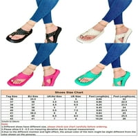Lacyhop Womens Thong Sandal Platform Ravne sandale Ljeto Flip Flops Indoor vanjske modne papuče Lagana