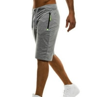 Sayhi Sports Solid Hotsa džepovi Muška srednja ležerna sa zip strukom Stretch kratke hlače Crckstring