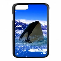 Polar Arctic Orca Killer Whale Dizajn Crna gumena futrola za Apple iPhone Plus 7+ iPhone Plus 8+ iPhone